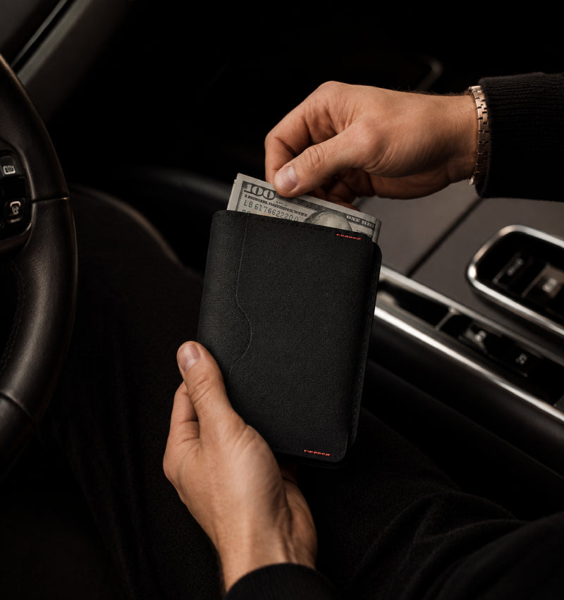 LETWAL Minimal Magnetic Wallet with NFC & RFID Protection, Slim Design and Quick Card Access